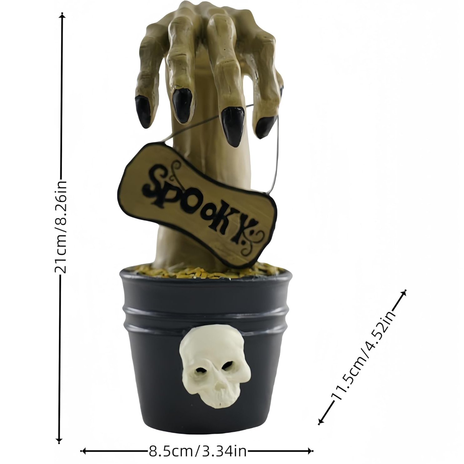 Halloween horror decorations with LED lights-HandPrint