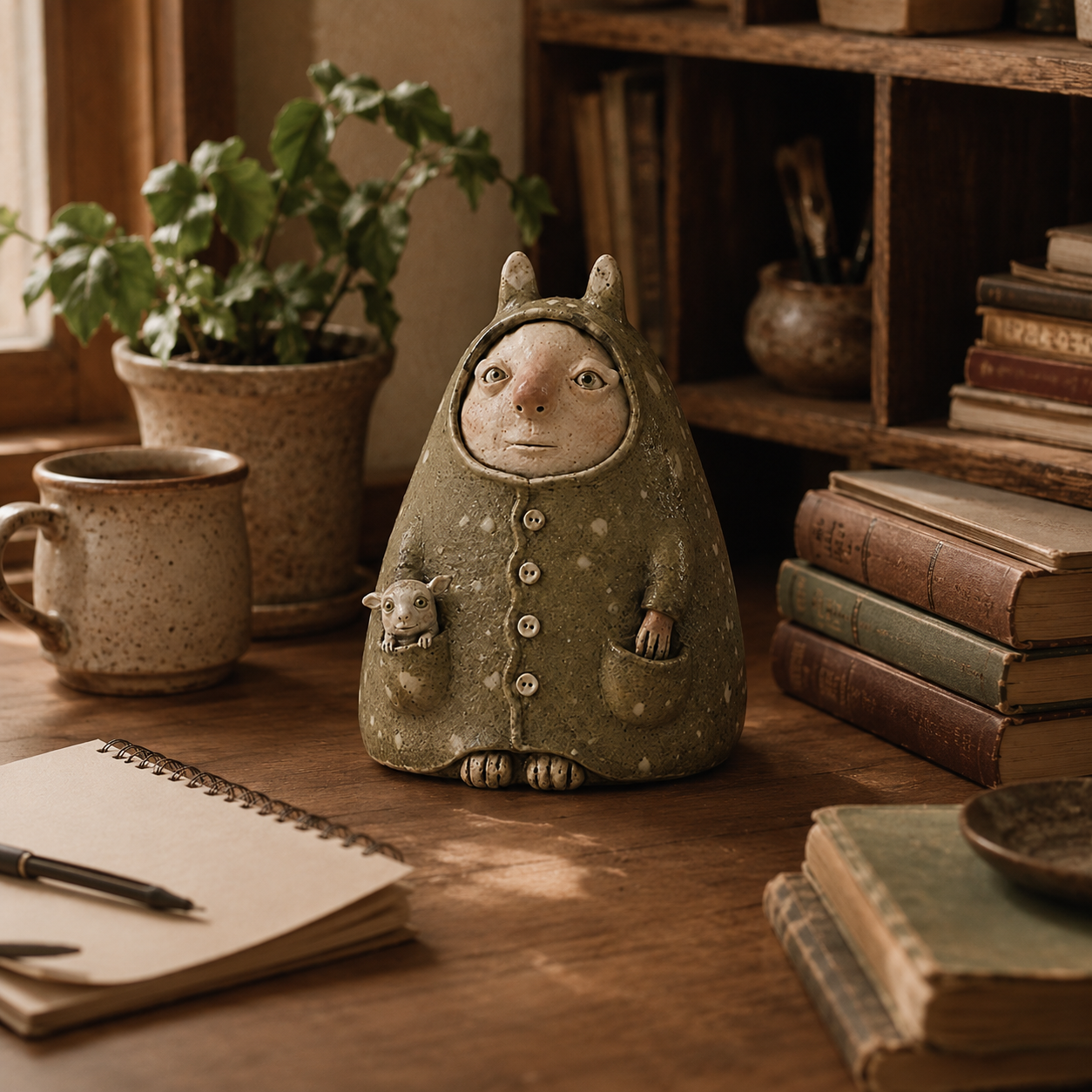 Whimsical Woodland Guardian Figurine-HandPrint
