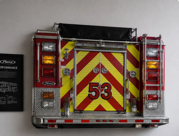 🚒 Fire Truck Tail Wall Light-HandPrint
