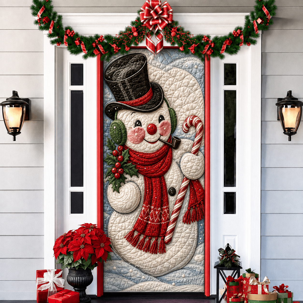 Last day 50% OFF🌟2026 3D Christmas front door decoration-HandPrint