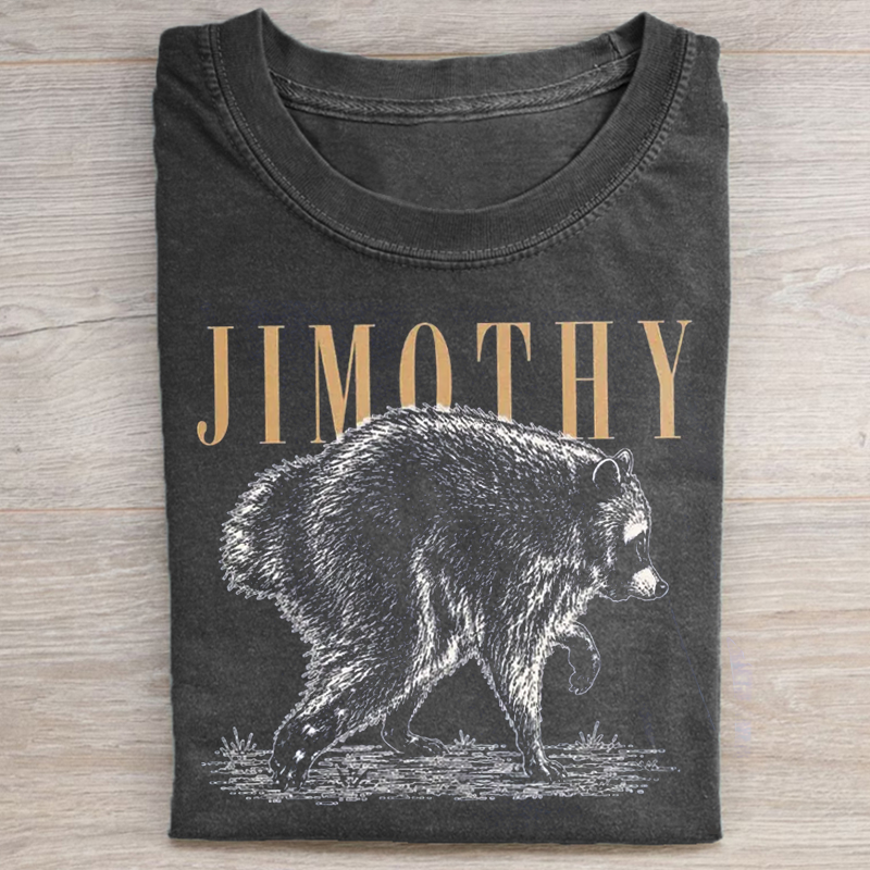 Jimothy Raccoon Vintage T-shirt-NaturexCraft