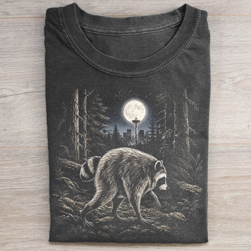 Vintage Jimothy Raccoon T-shirt-NaturexCraft