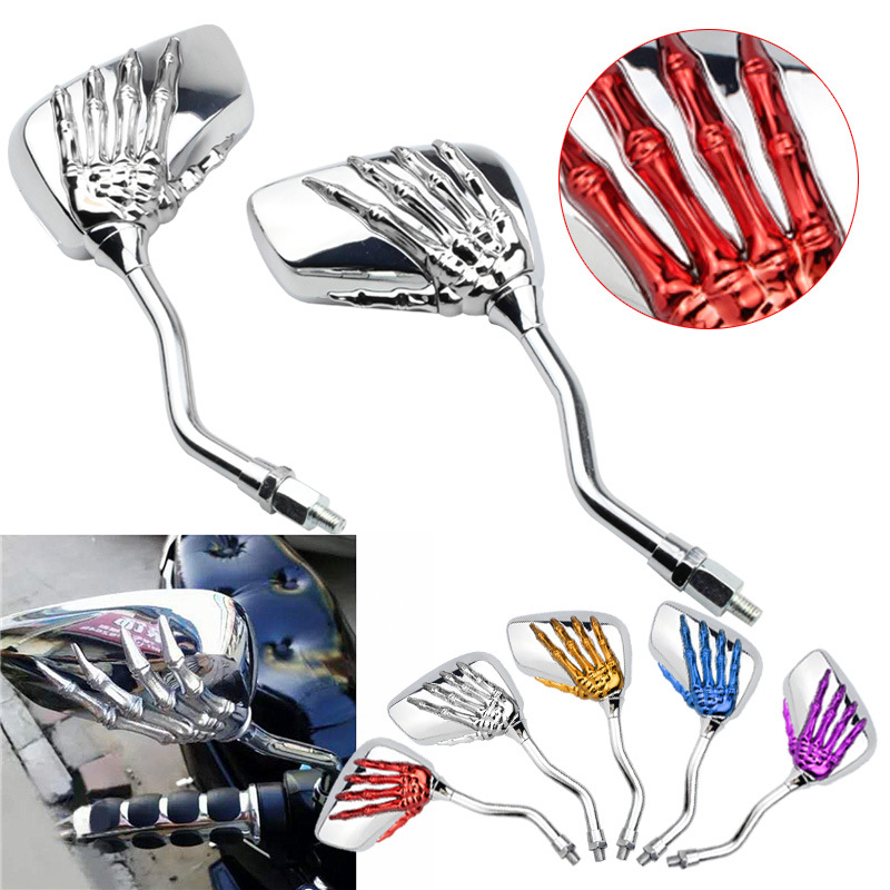 Pairs of Distinctive Skull Hand Rearview Side Mirror-HandPrint