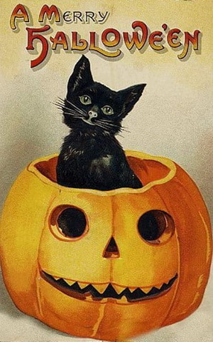 Vintage Halloween Postcard ( 24 pcs )-HandPrint
