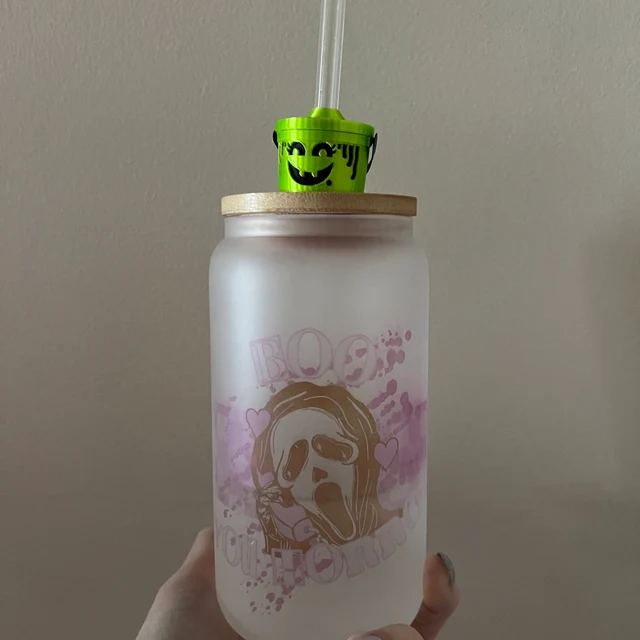 Straw Toppers Halloween Buckets （Cup not included）-HandPrint