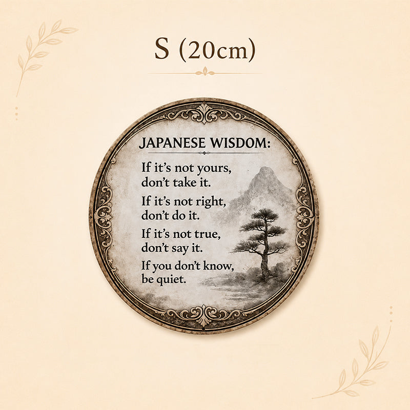 🍂 Vintage Eastern Wisdom Quote Sign-HandPrint
