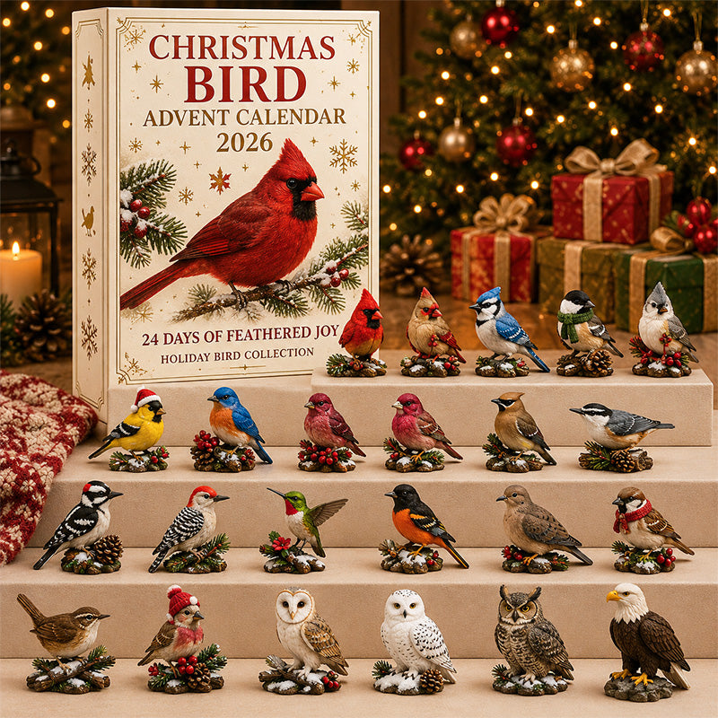 🐦🎄 Christmas Bird Advent Calendar 2026 – 24 Days of Feathered Joy 🎁✨-HandPrint
