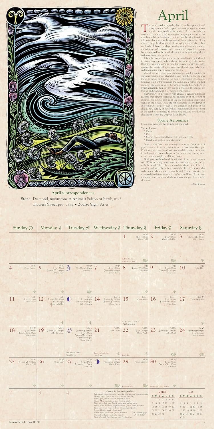 🕯️Llewellyn's 2027 Witches' Calendar – Premium Wall Calendar & Witchy Gift-HandPrint