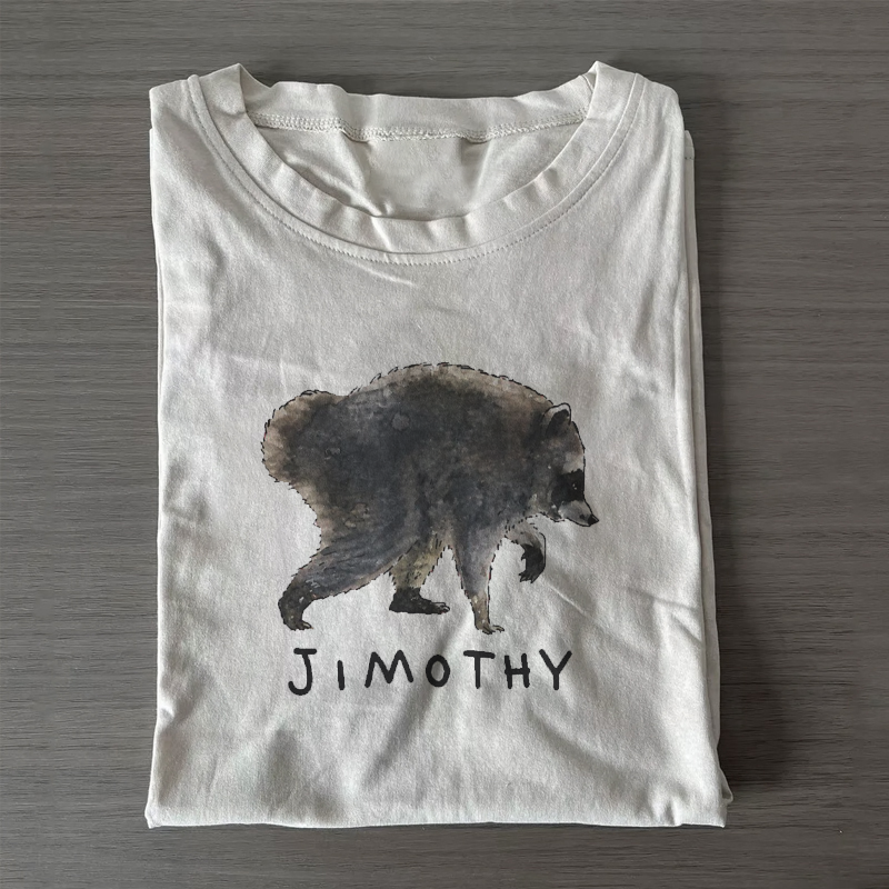 Funny Jimothy Raccoon T-shirt-NaturexCraft