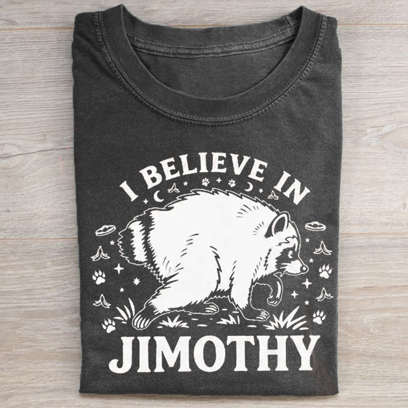 Jimothy Raccoon Viral T-shirt-NaturexCraft