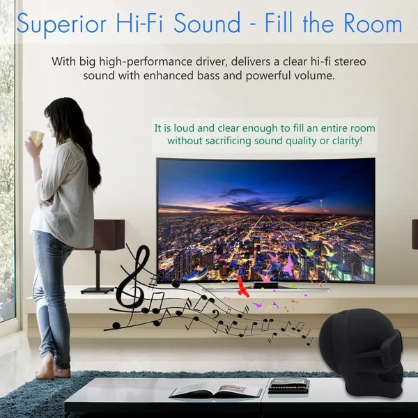🔥Halloween Gift - Skeleton Bluetooth Speaker-HandPrint