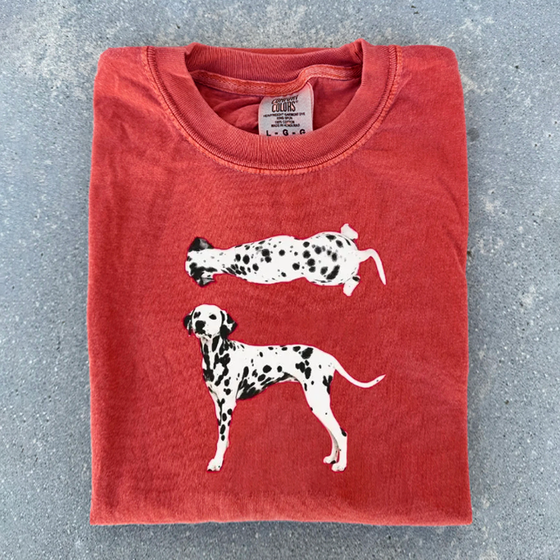 Dalmatian Dog Graphic T-shirt-NaturexCraft