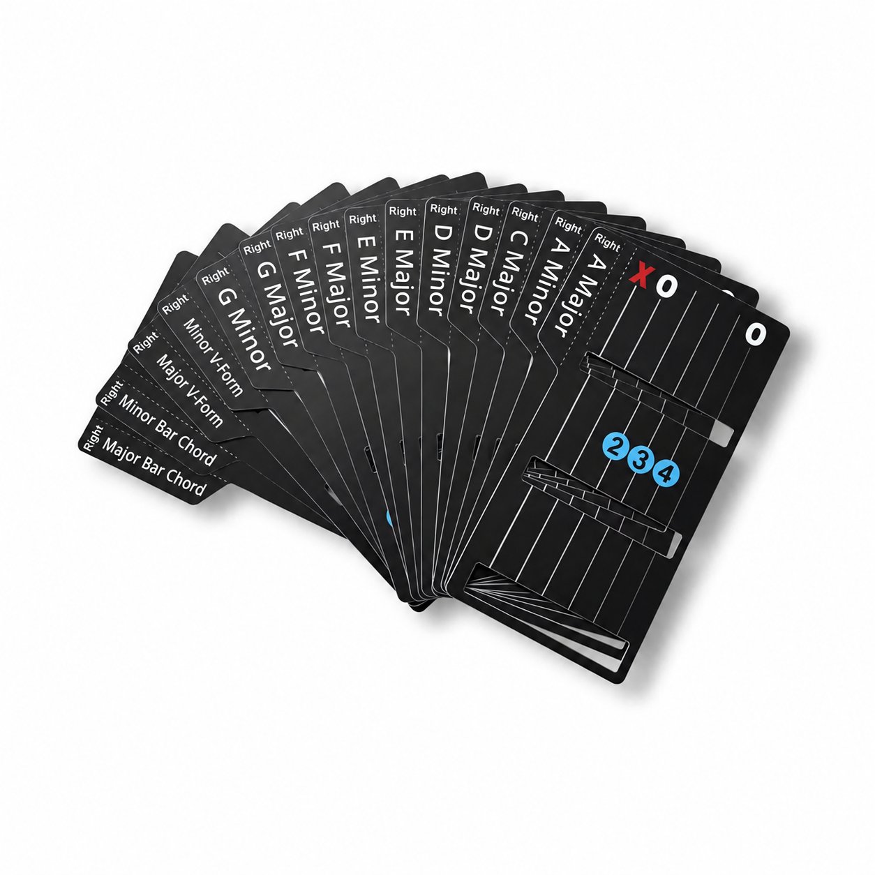 Guitar Chord Cards for Beginners (15-Pack) | Learn Chords Fast | Guitar Gift for New Players-HandPrint