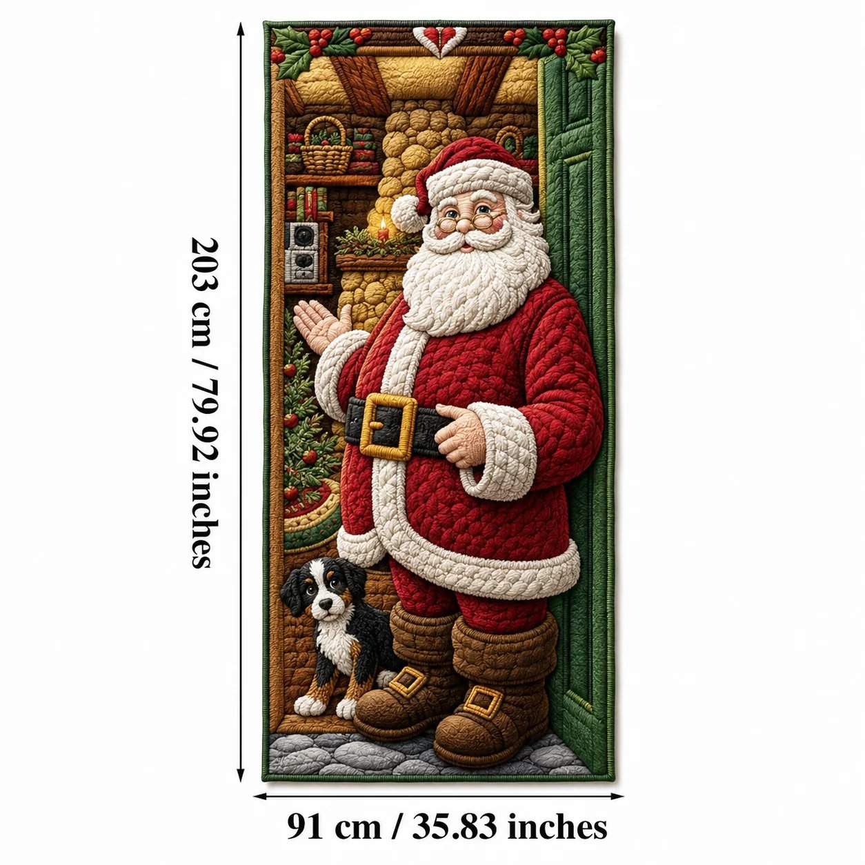 Last day 70% OFF🌟2026 3D Christmas front door decoration-HandPrint