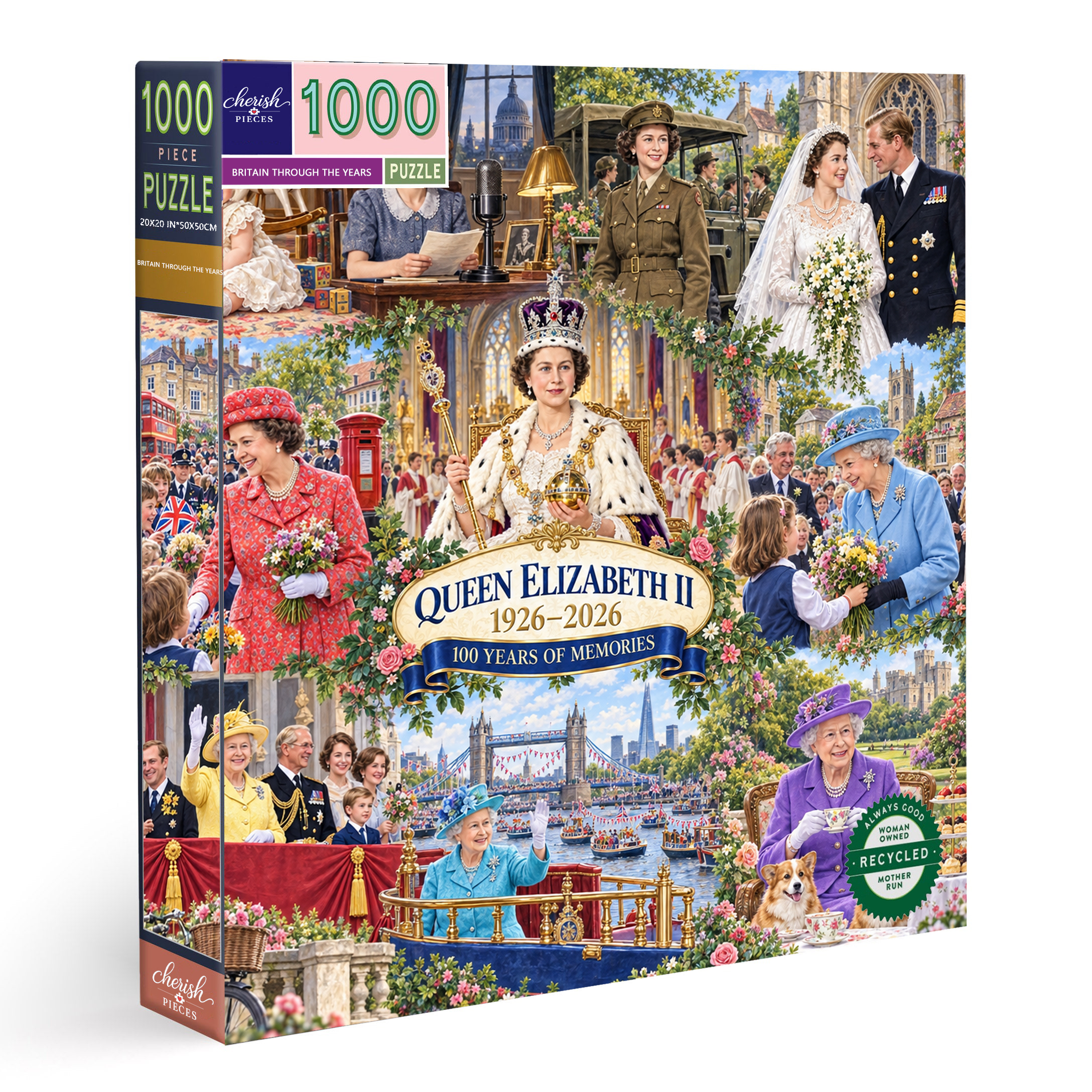 Britain Through the Years:  1926-2026 – A Century of Memories: 1000 Pieces of a Puzzle-HandPrint