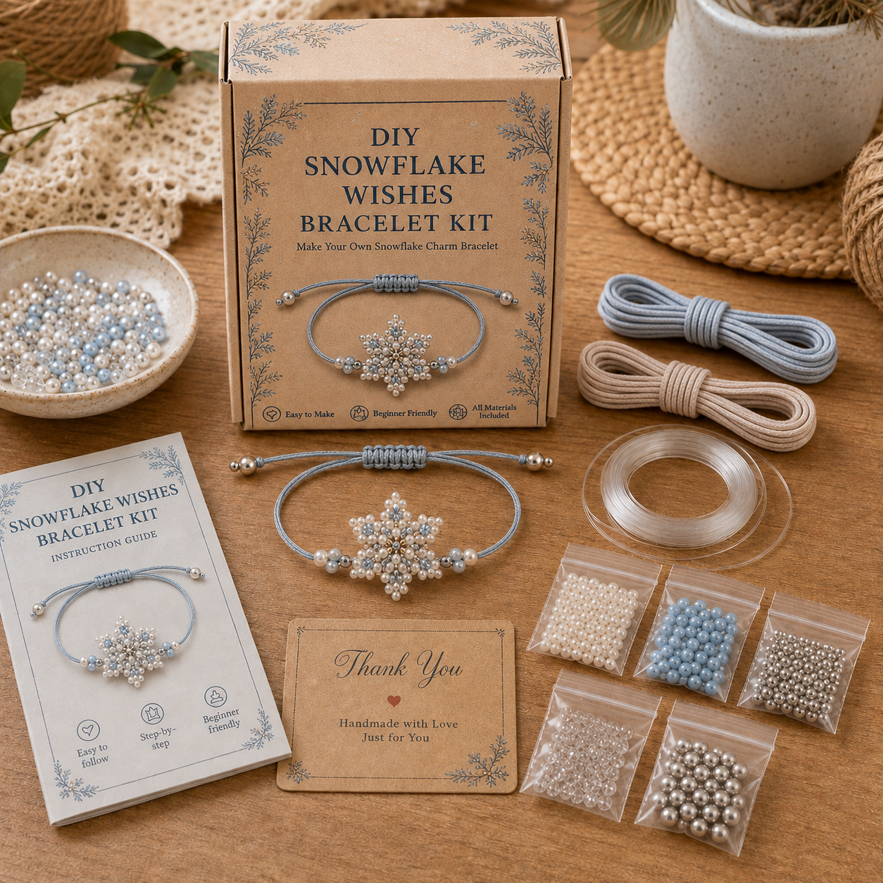 DIY Christmas Beaded Bracelet Collection™ – Handmade Holiday Bracelet Kits-HandPrint