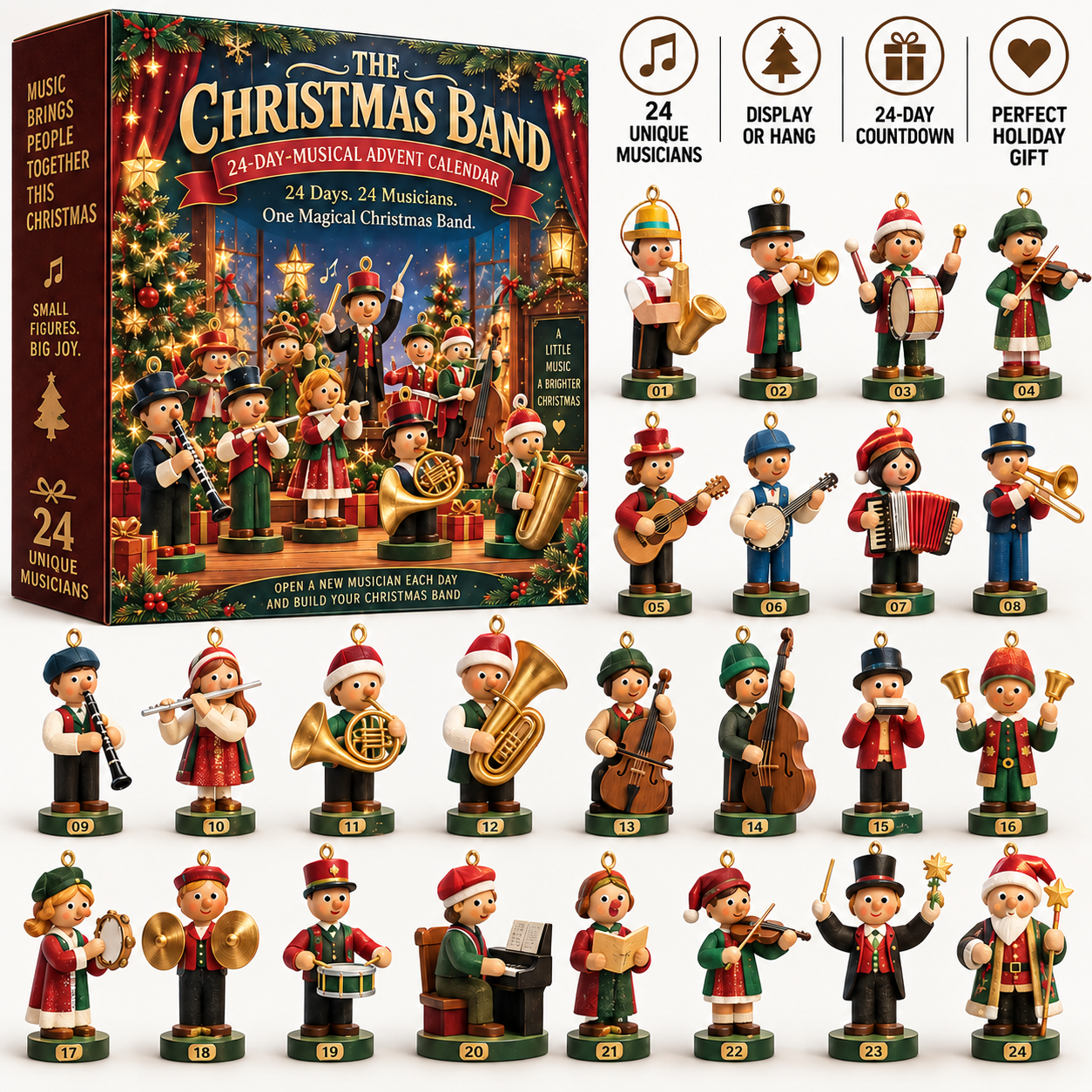24 Days. 24 Musicians. One Magical Christmas Band. 🎄🎶-HandPrint