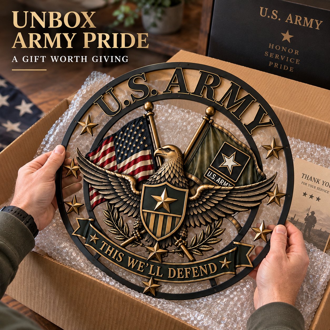 U.S. Army Tribute Wall Decor-HandPrint