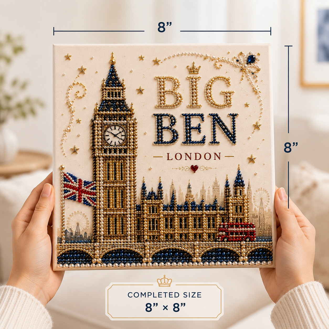 🇬🇧 British Landmarks Pearl Art DIY Kit-HandPrint