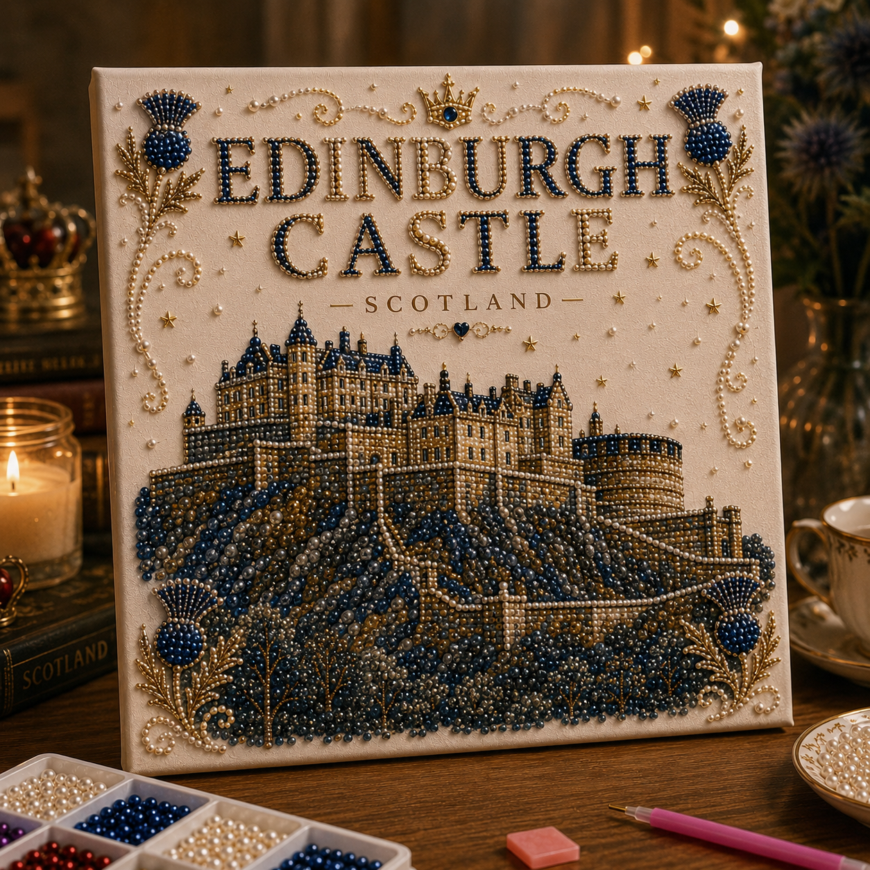 🇬🇧 British Landmarks Pearl Art DIY Kit-HandPrint