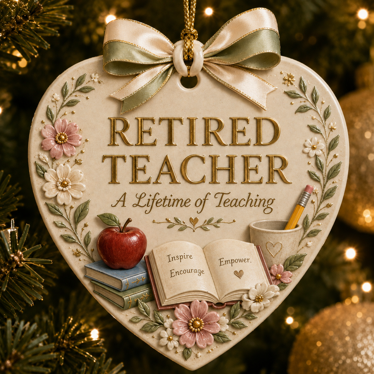 🎄 Retired Profession x Christmas Ornament-HandPrint