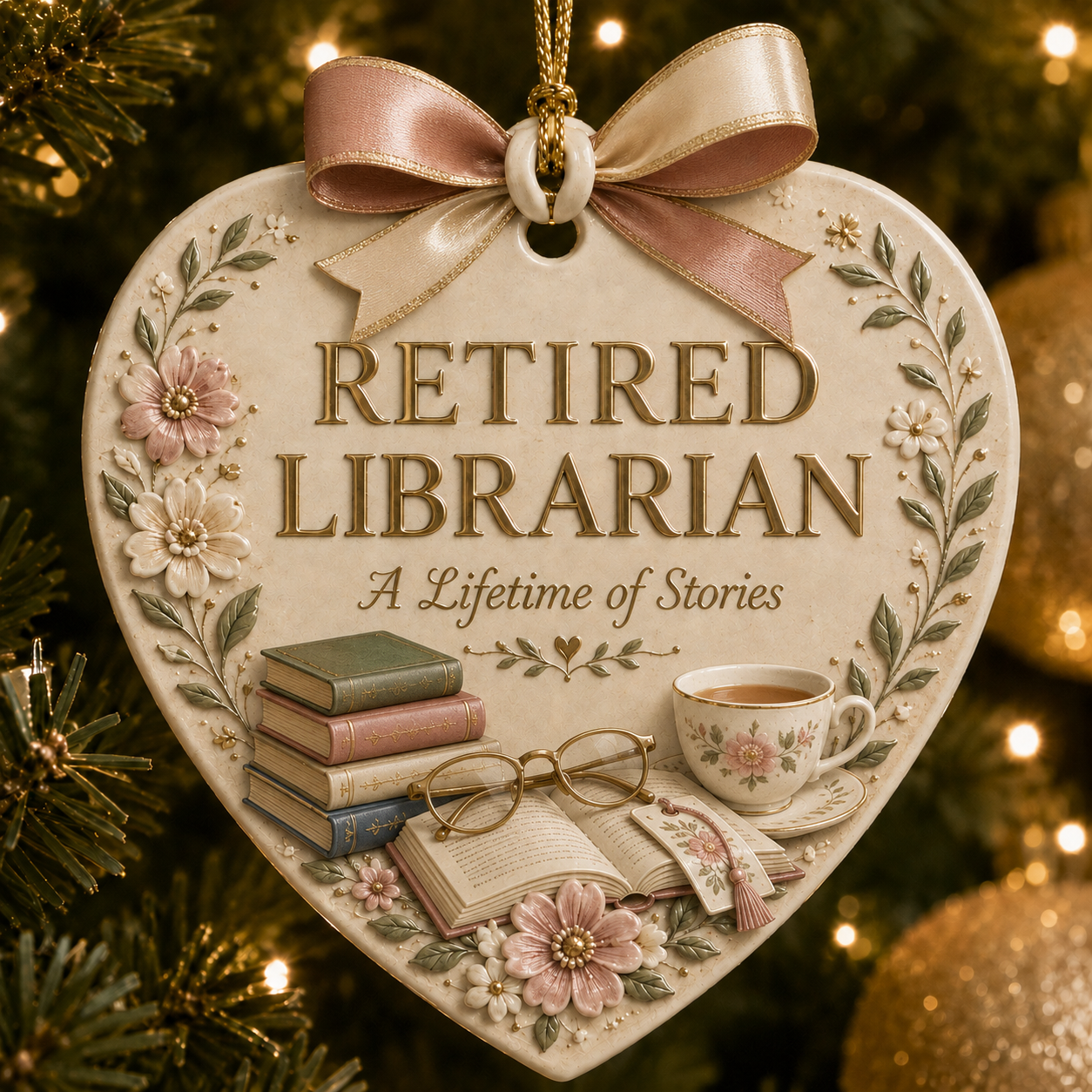 🎄 Retired Profession x Christmas Ornament-HandPrint