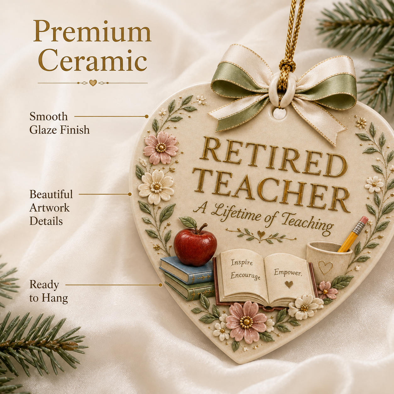 🎄 Retired Profession x Christmas Ornament-HandPrint