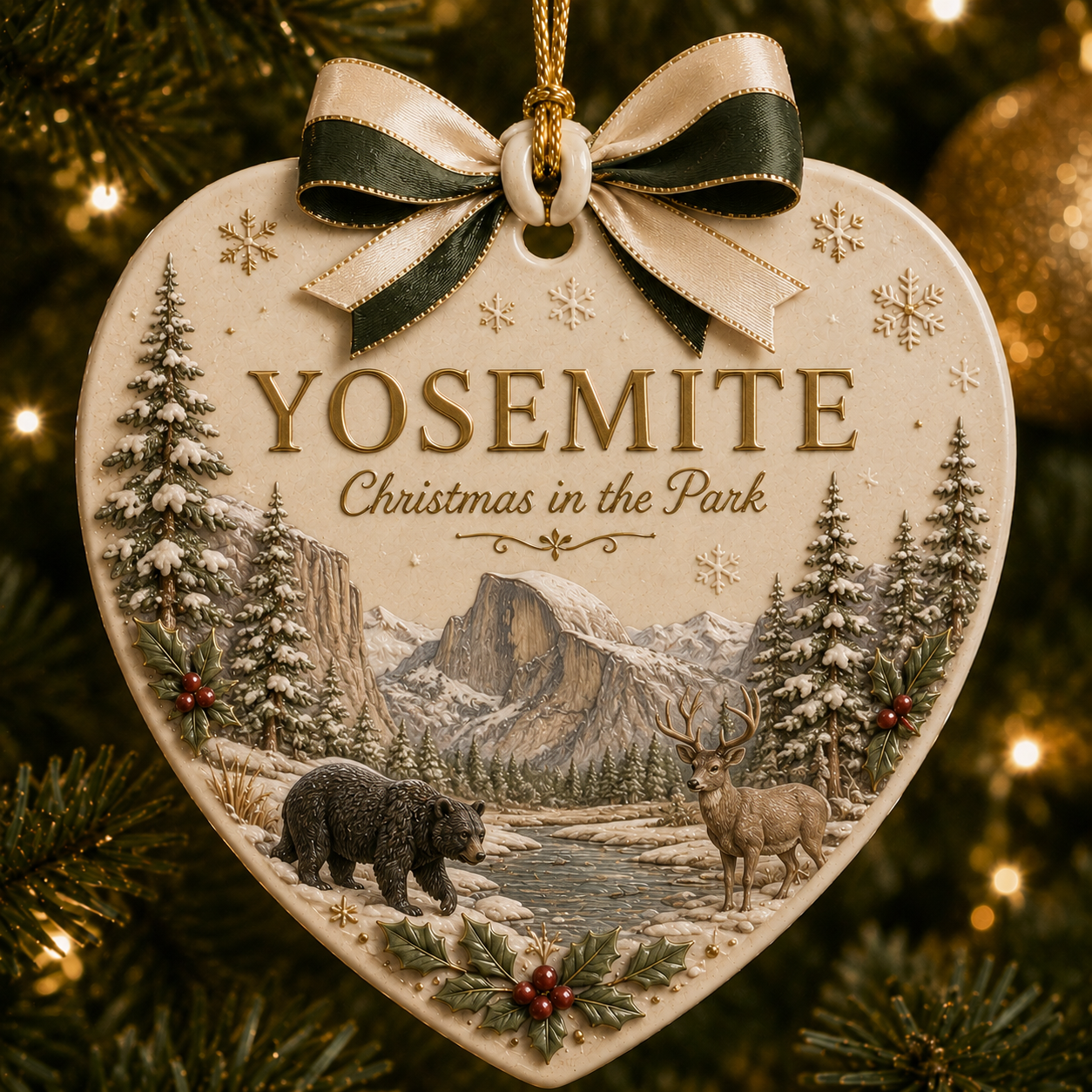 🎄 National Parks x Christmas Ornament-HandPrint