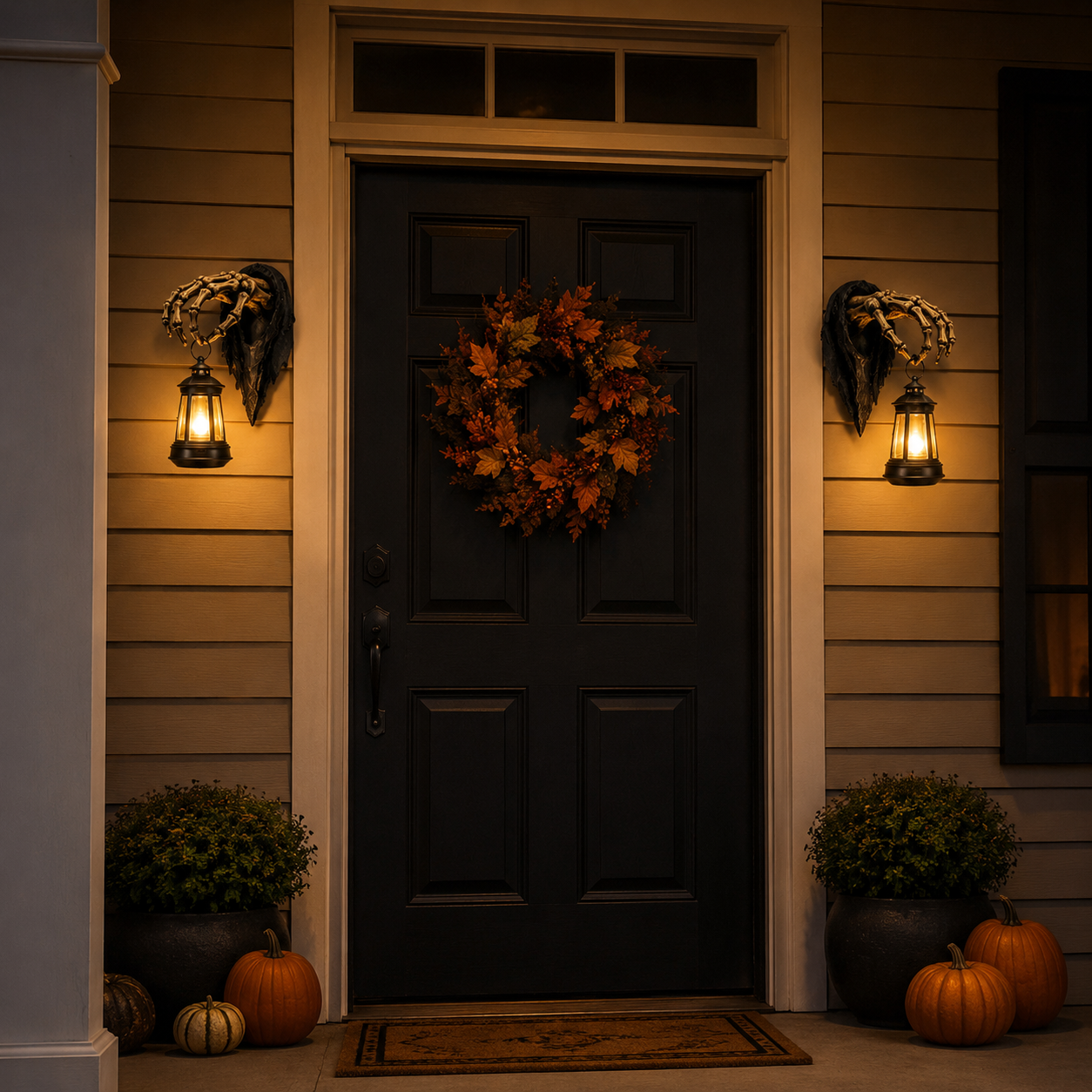 Skeleton Hand Halloween Lantern Wall Decor-HandPrint