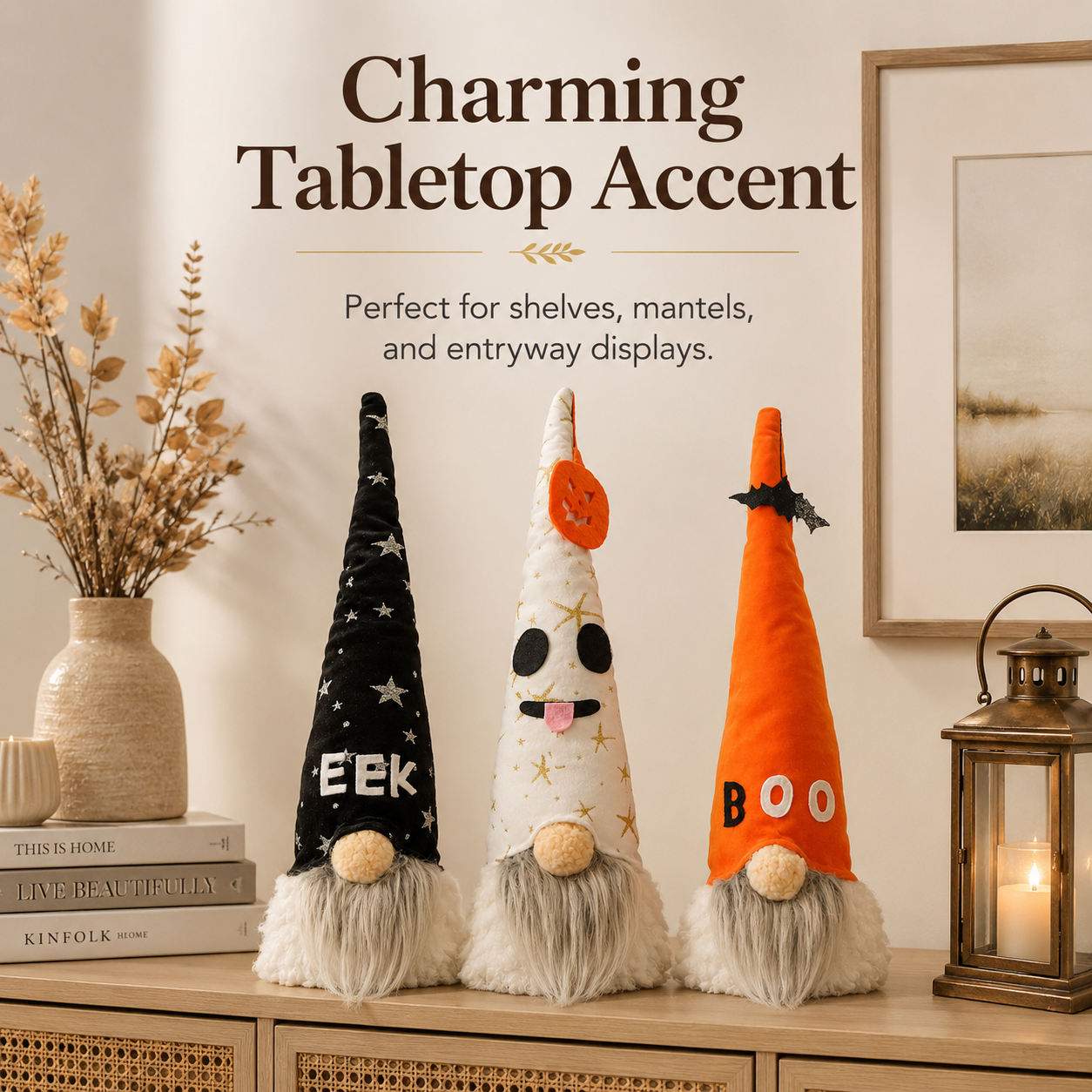 Halloween Style Cute Light-Up Gnome Decor-HandPrint
