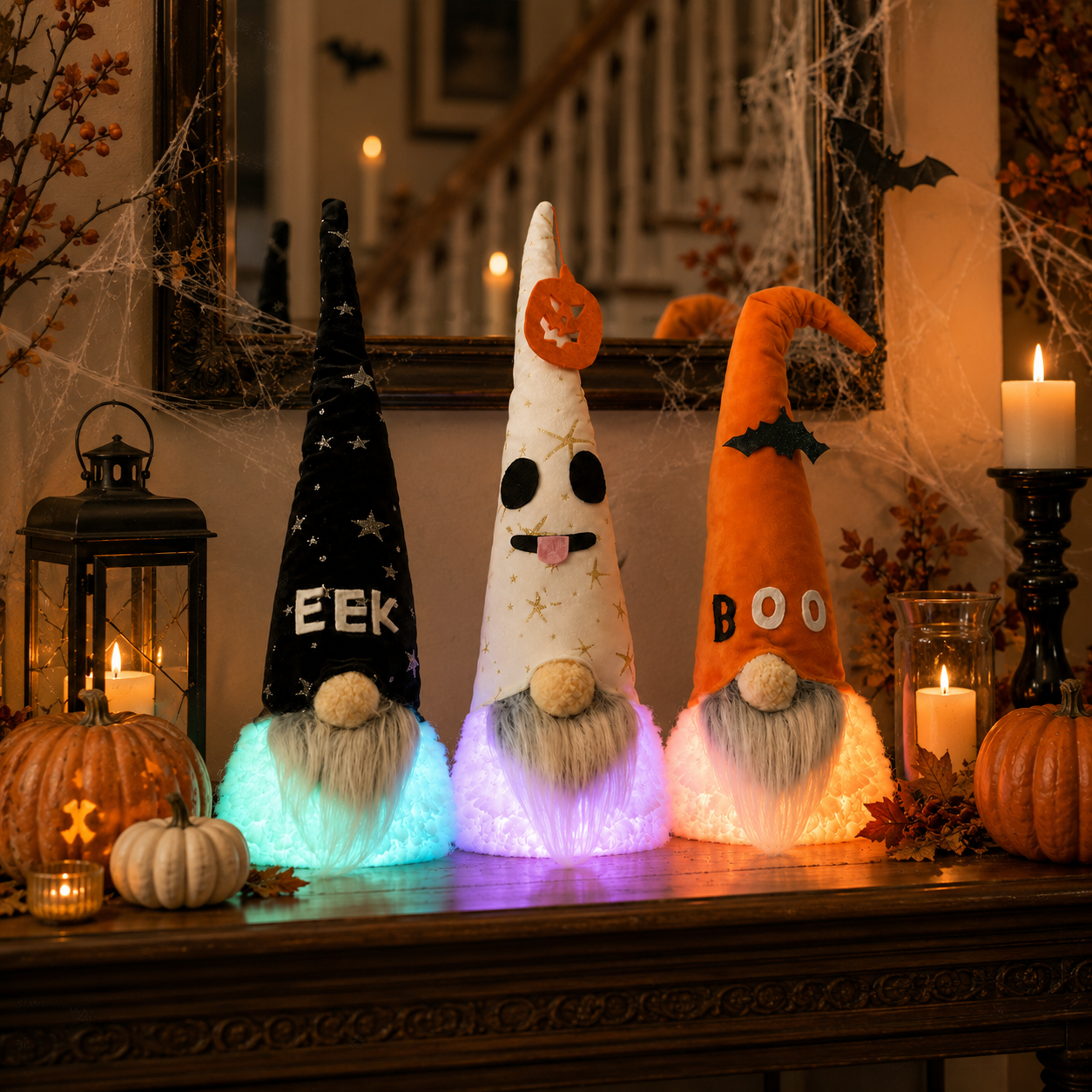Halloween Style Cute Light-Up Gnome Decor-HandPrint