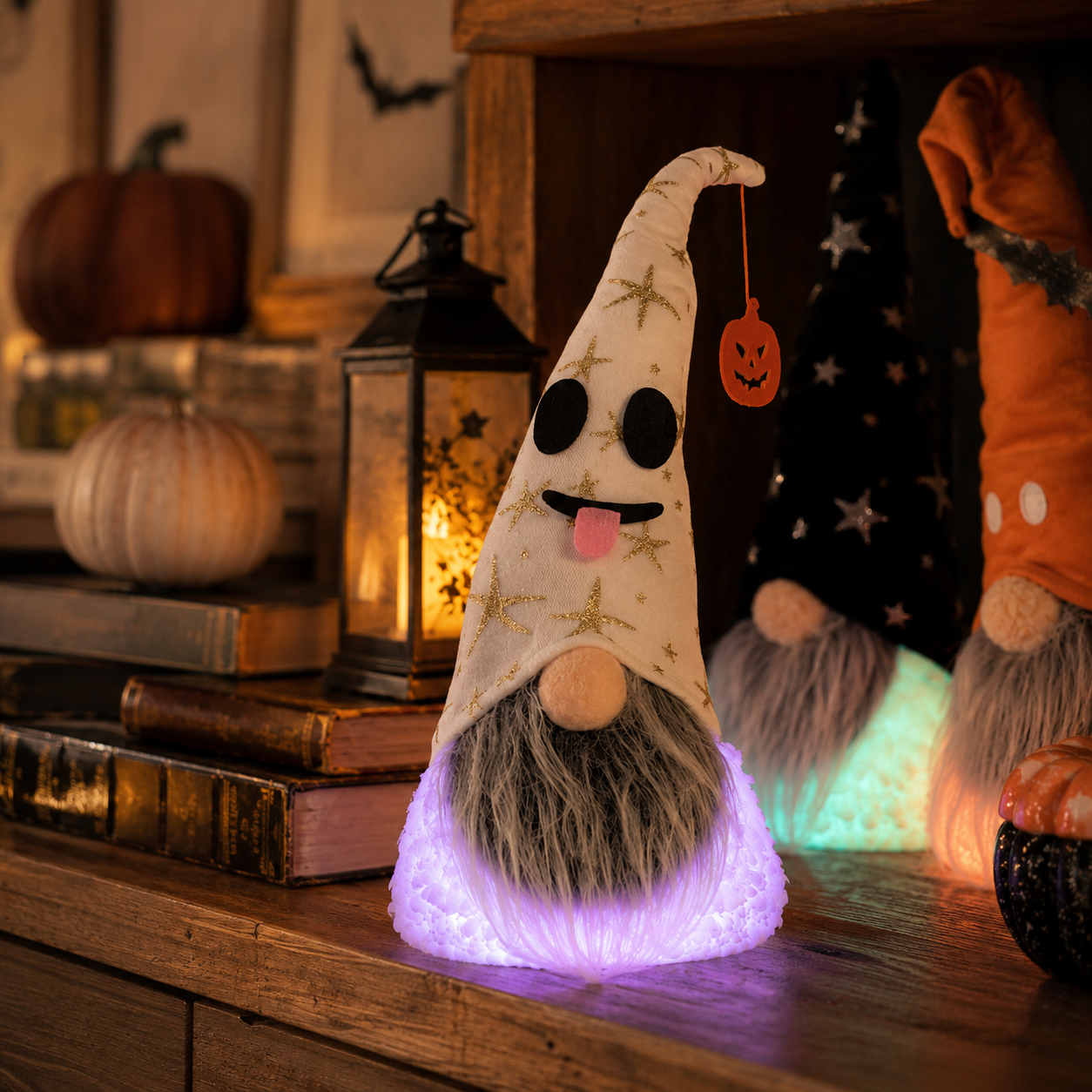 Halloween Style Cute Light-Up Gnome Decor-HandPrint