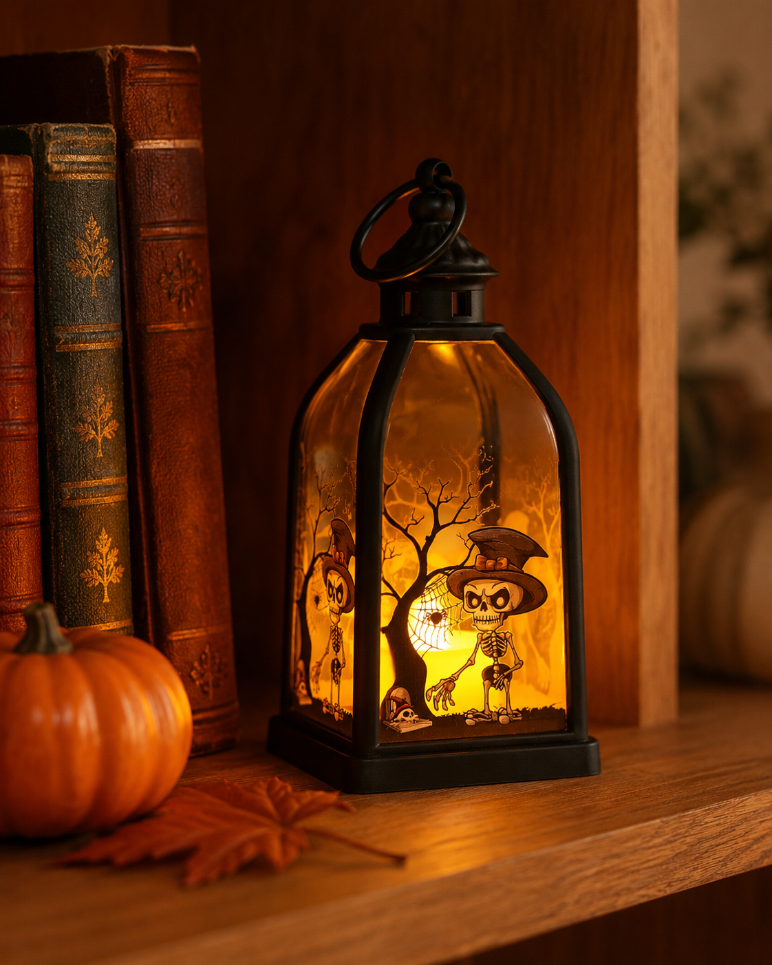 Lighted Halloween Story Lantern-HandPrint