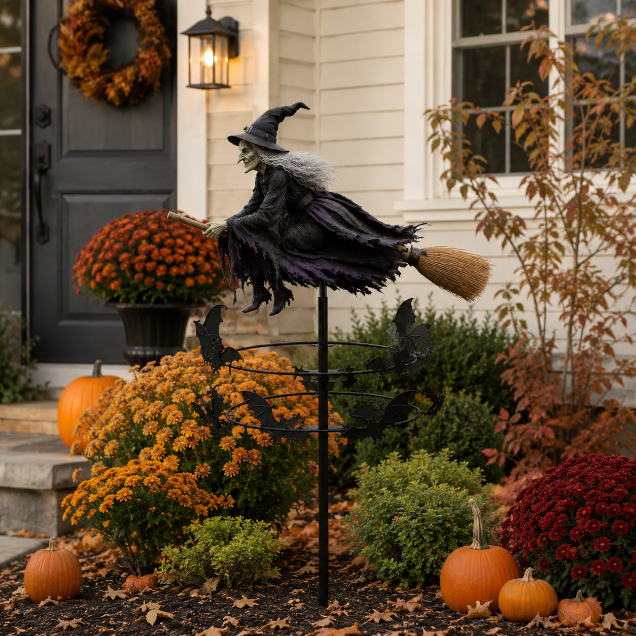 Halloween Witch Garden Stake Decor-HandPrint