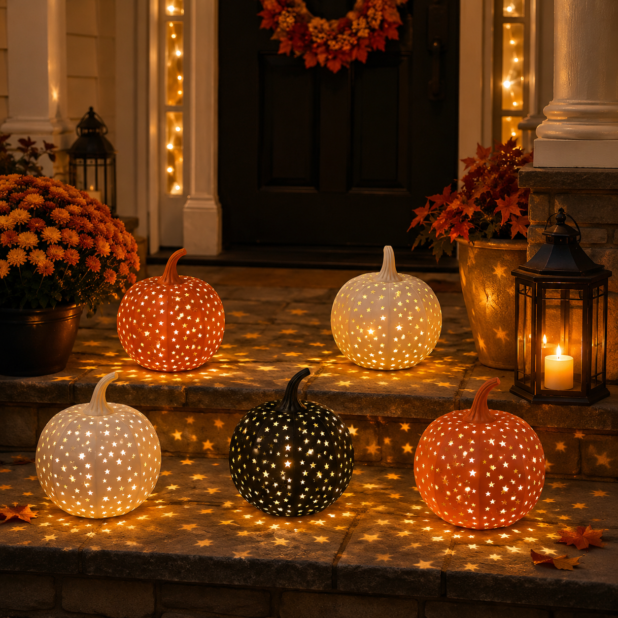Halloween Star Pumpkin Lantern-HandPrint