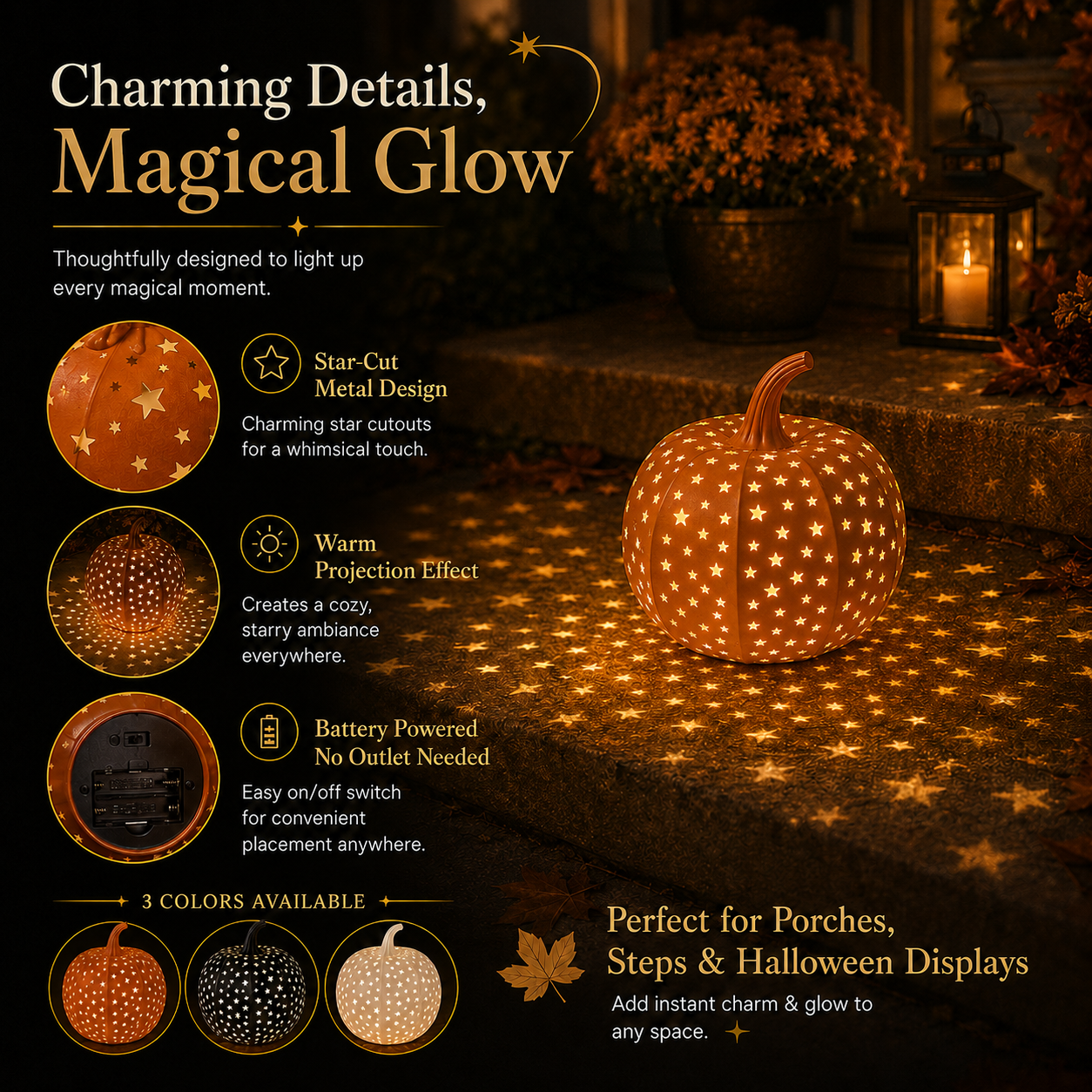 Halloween Star Pumpkin Lantern-HandPrint
