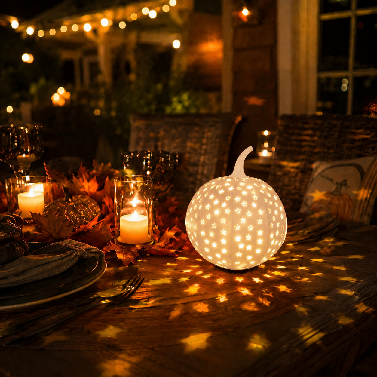 Halloween Star Pumpkin Lantern-HandPrint