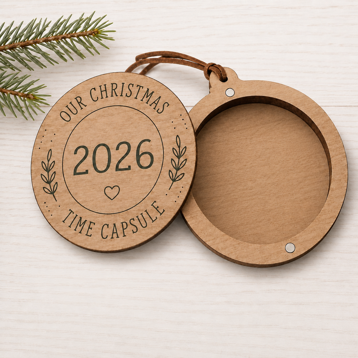 🎁Last Day 60% OFF - 2026 Christmas Time Capsule Ornament-HandPrint