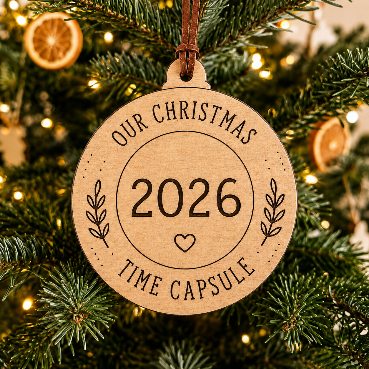 🎁Last Day 60% OFF - 2026 Christmas Time Capsule Ornament-HandPrint