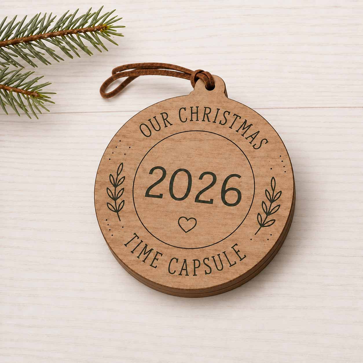 🎁Last Day 60% OFF - 2026 Christmas Time Capsule Ornament-HandPrint