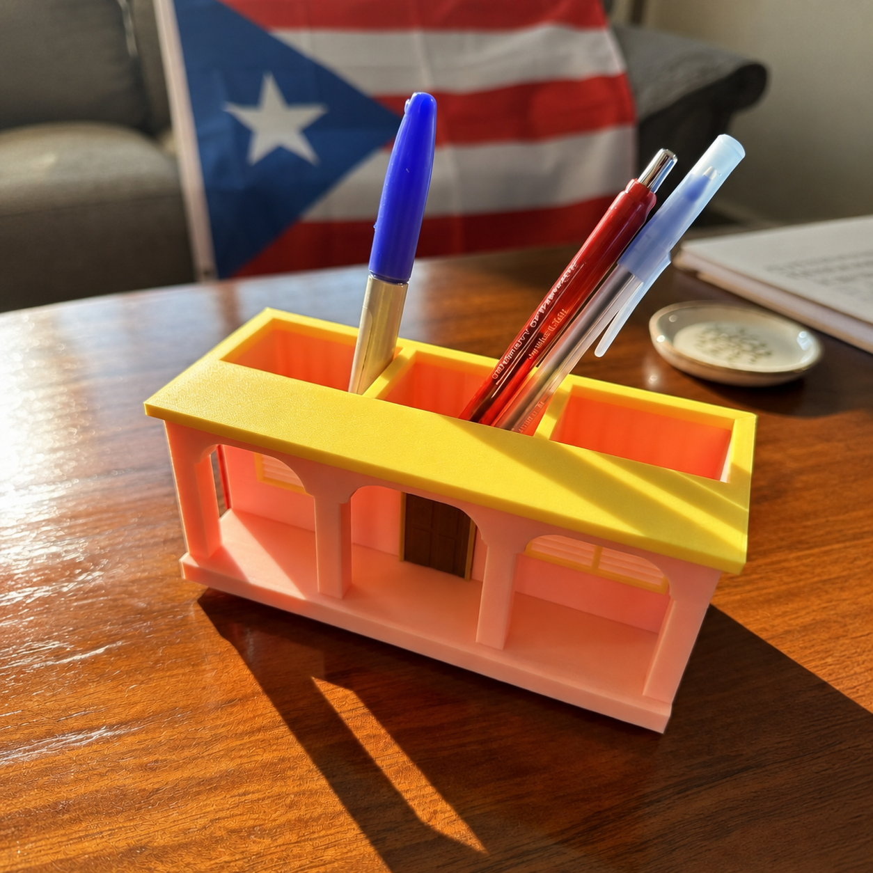 🎁Last Day 60% OFF - Puerto Rico Desk Decor-HandPrint