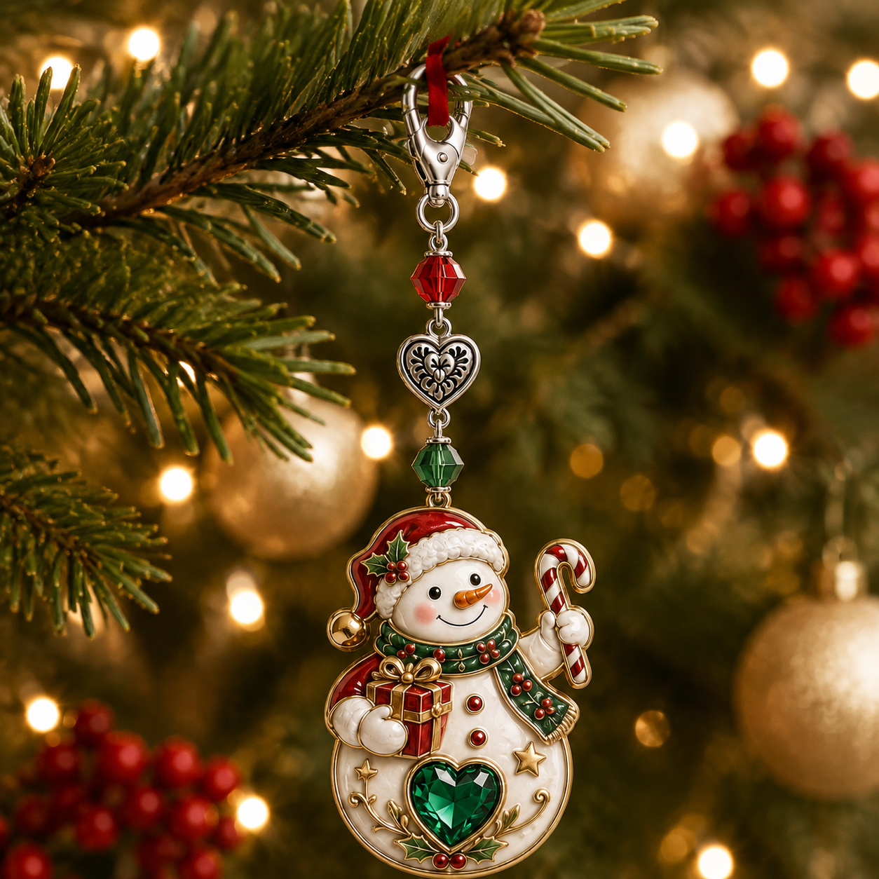 🎄Christmas Keepsake Keychain Card&Pocket Hug-HandPrint
