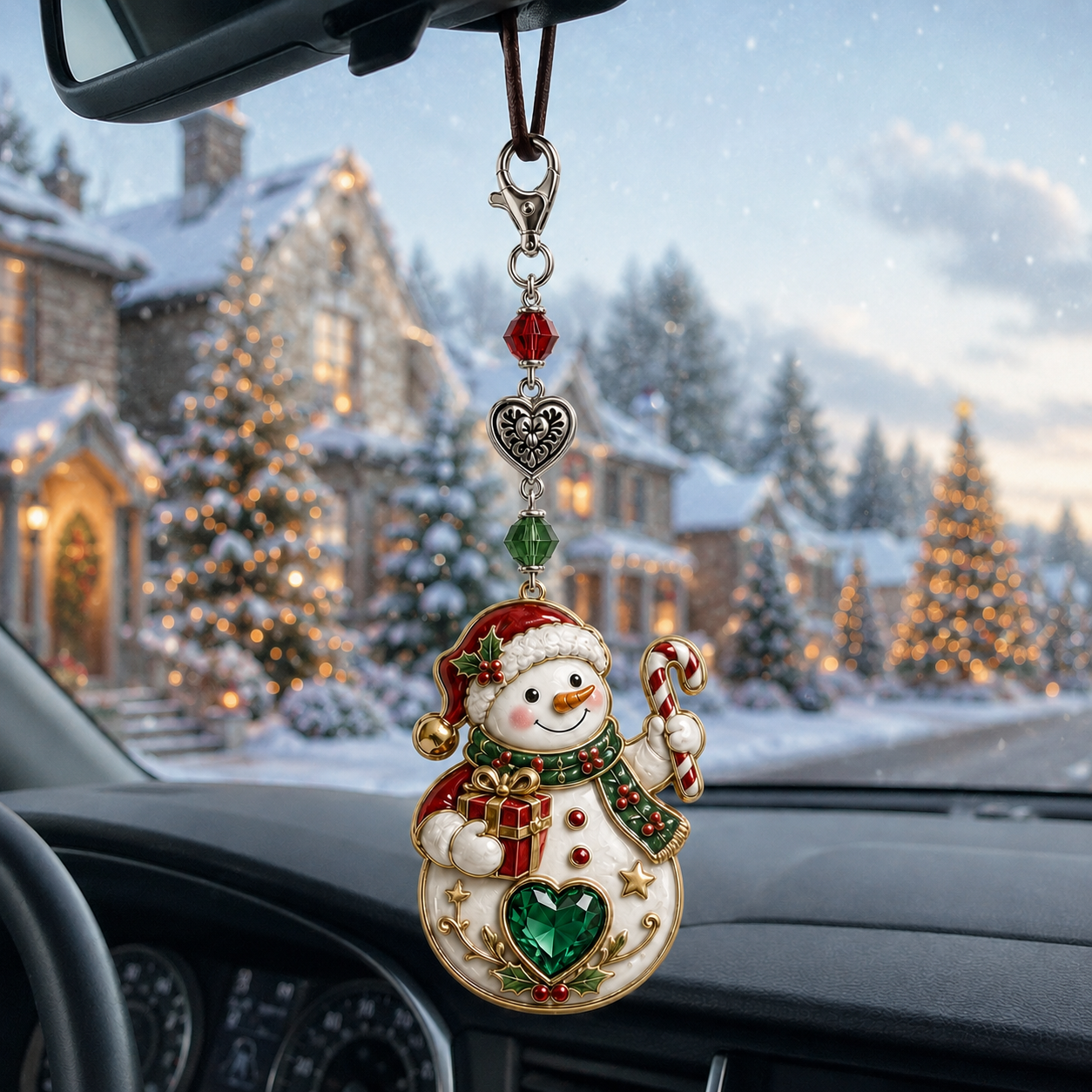 🎄Christmas Keepsake Keychain Card&Pocket Hug-HandPrint