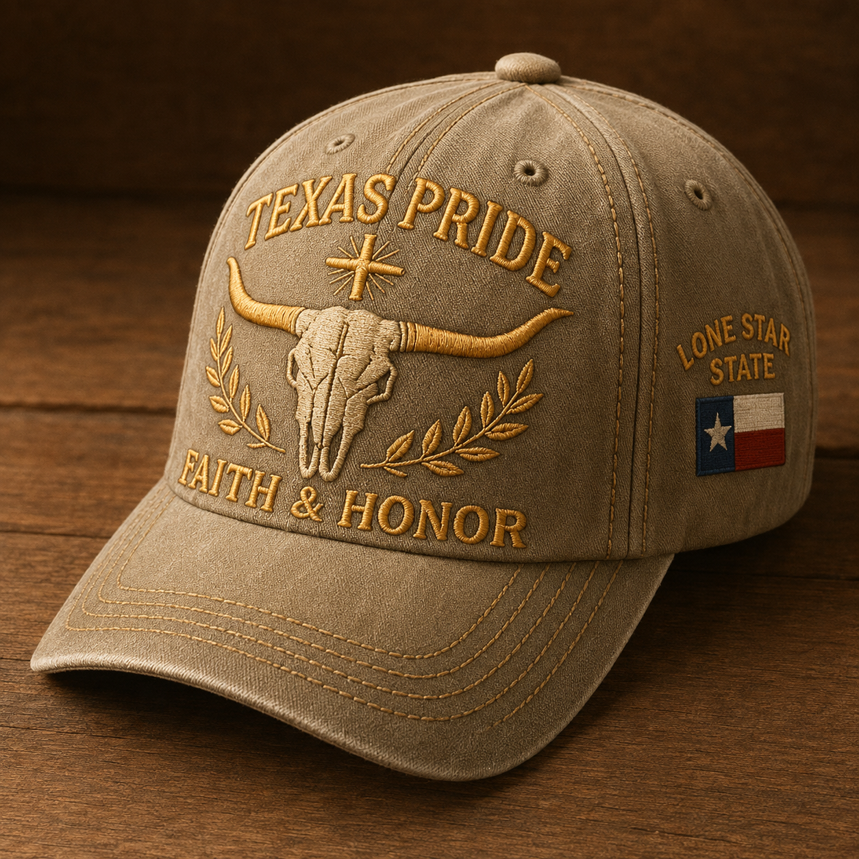 🔥LAST DAY 49% OFF -🤠Texas Pride Vintage Embroidered Cap-HandPrint