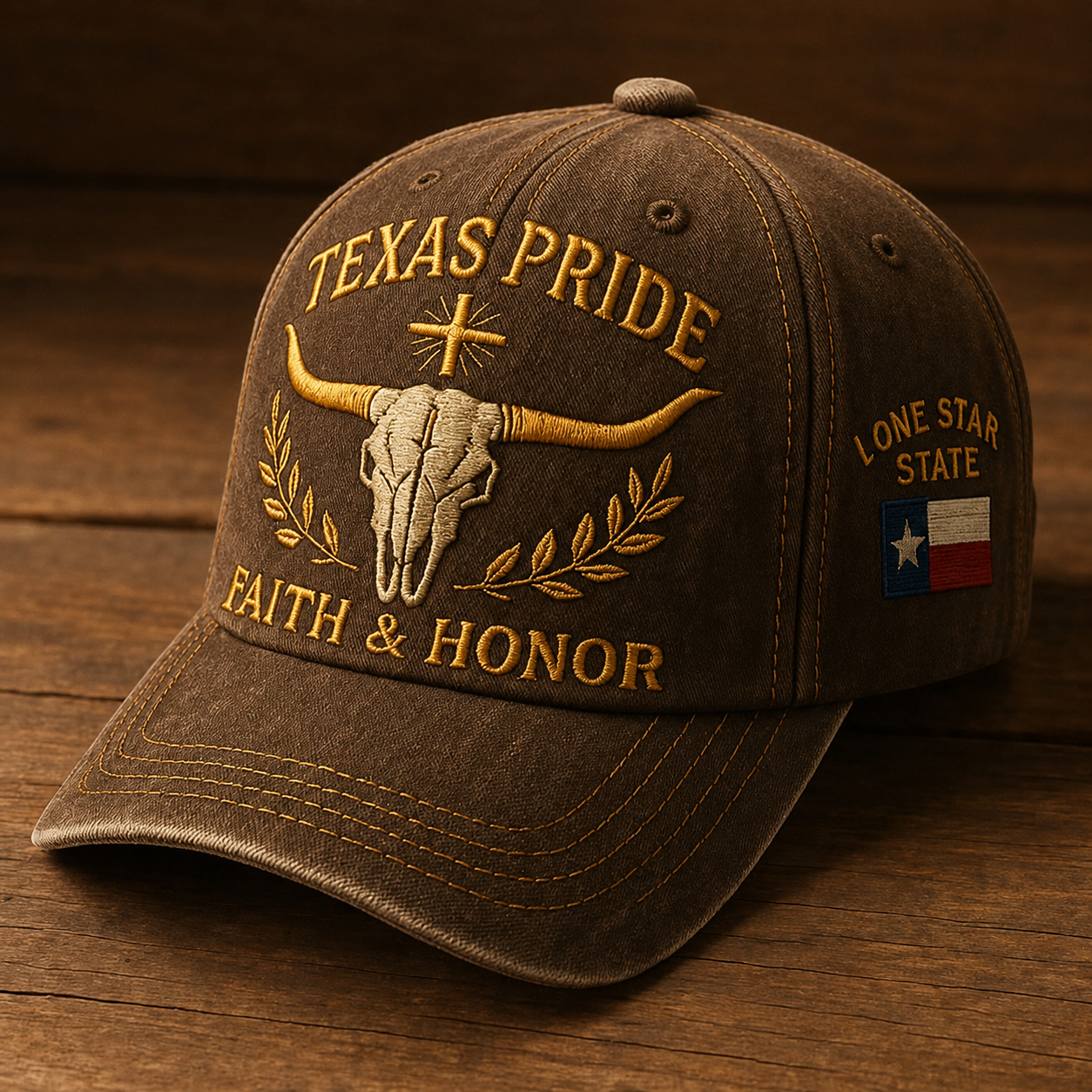 🔥LAST DAY 49% OFF -🤠Texas Pride Vintage Embroidered Cap-HandPrint