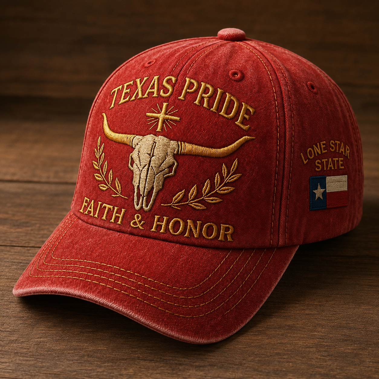 🔥LAST DAY 49% OFF -🤠Texas Pride Vintage Embroidered Cap-HandPrint