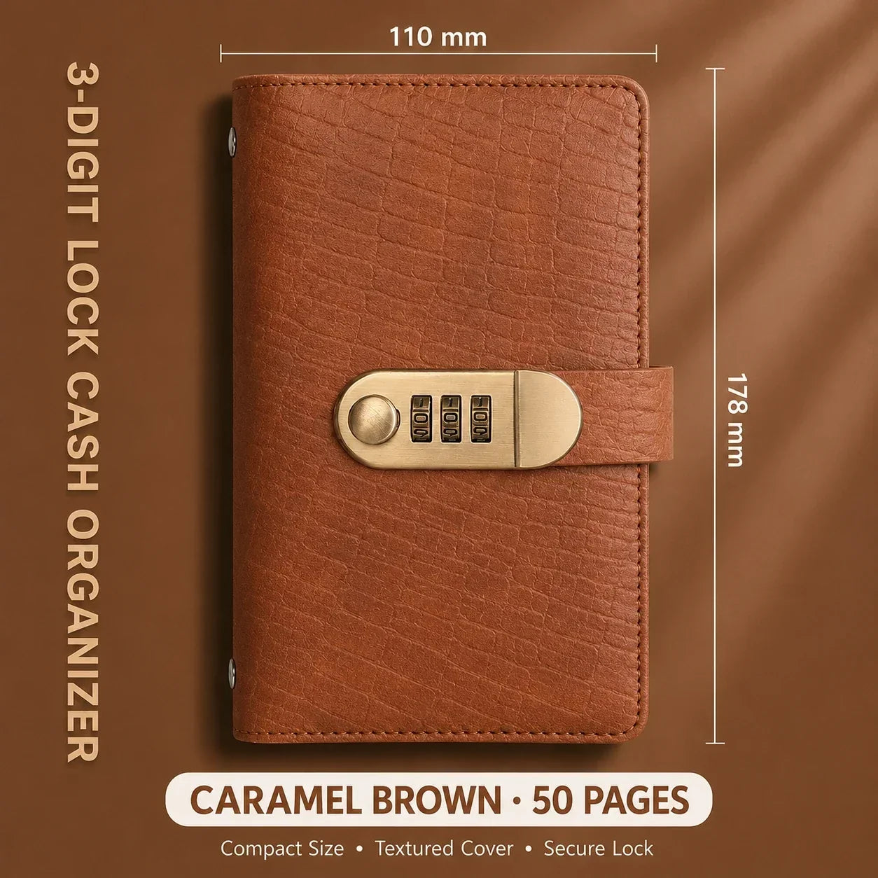 Locking Banknote Collection Booklet | Holds 100 Bills-HandPrint
