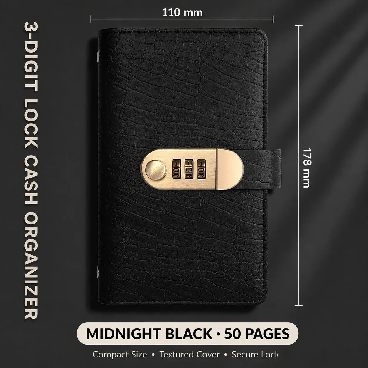 Locking Banknote Collection Booklet | Holds 100 Bills-HandPrint