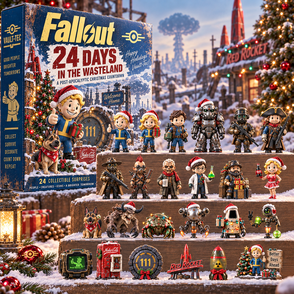 24 Days in the Wasteland Christmas Countdown | Retro-Future Collector Advent Set