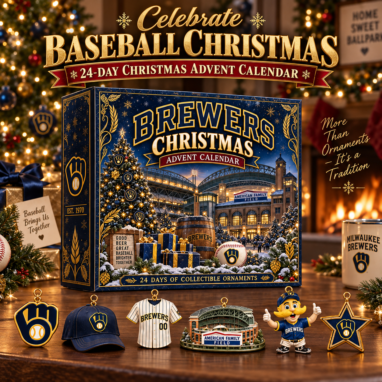🎄 Brew Crew! Baseball Christmas Advent Calendar